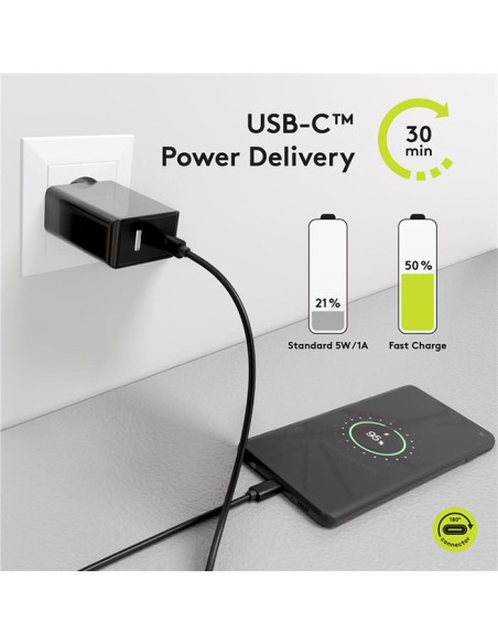
49254 GOOBAY - Cable de 1 m USB 3.1 Gen2 20 Gbit/s USB-C a USB-C Negro