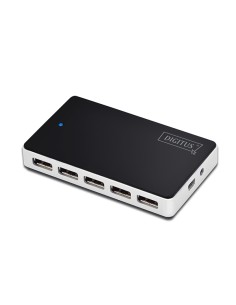 
Hub USB 2.0 de 10 puertos con alimentador,Negro, DIGITUS