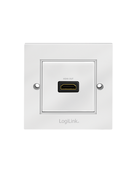 
AH0017 LOGILINK - Placa 80x80  HDMI 1 x HDMI H-H con Adaptador Blanco Logilink