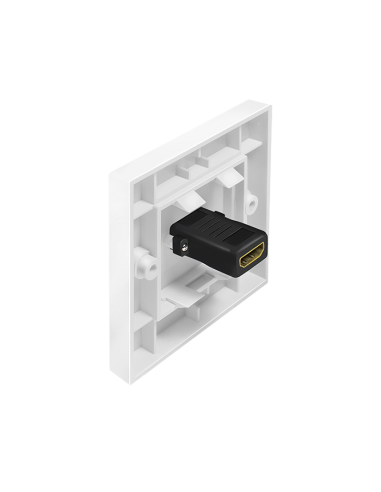 
AH0017 LOGILINK - Placa 80x80  HDMI 1 x HDMI H-H con Adaptador Blanco Logilink