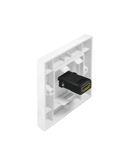 
AH0017 LOGILINK - Placa 80x80  HDMI 1 x HDMI H-H con Adaptador Blanco Logilink