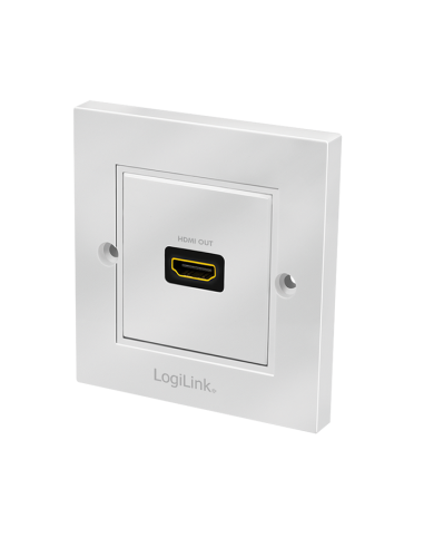 
AH0017 LOGILINK - Placa 80x80  HDMI 1 x HDMI H-H con Adaptador Blanco Logilink