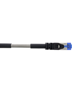 
75501S  LOGILINK - Latiguillo CAT 6A, U/FTP,  1,00 metro , Negro, Armado InLine 