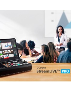 
UC9040 ATEN - Mezclador AV StreamLIVE PRO HD con streaming ATEN. Transmisión en directo de calidad profesional en cualquier s