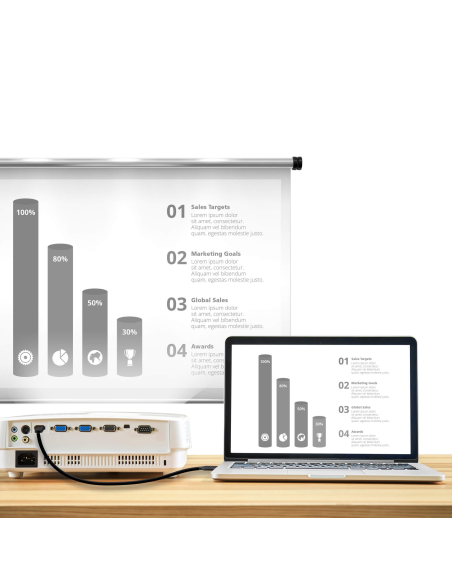 
UC3238 ATEN - Cable USB 3.1 tipo C a HDMI 4K/60Hz + Thunderbolt 3 2.70 m