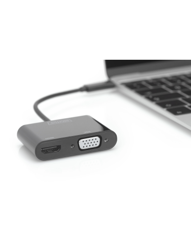 
DA-70858 DIGITUS - Adaptador USB C a HDMI y VGA 0.15 metros  Digitus