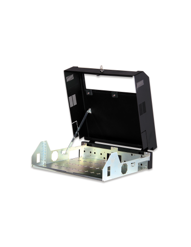 
DN-19 04U-PB-B DIGITUS - Carcasa de pared, SOHO, Slim, 156x525x475 mm 3UA rotatoria, 2UA fija, color negro (RAL 7035)