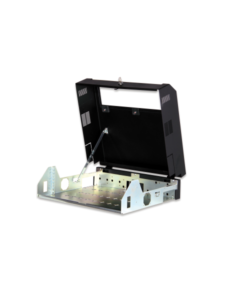 
DN-19 04U-PB-B DIGITUS - Carcasa de pared, SOHO, Slim, 156x525x475 mm 3UA rotatoria, 2UA fija, color negro (RAL 7035)