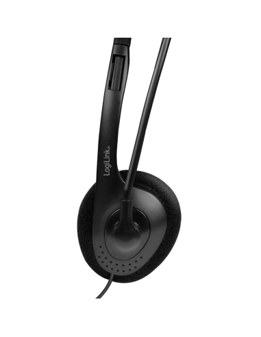 
HS0055 LOGILINK - Auricular Stereo Con Microfono Negro Logilink