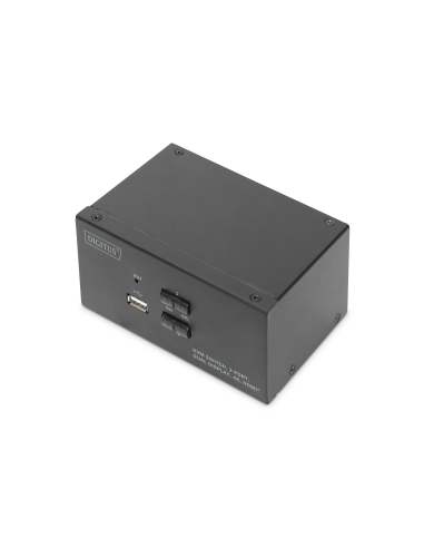 
DS-12860 DIGITUS - Conmutador KVM  2 prt. HDMI 4K Doble Pantalla USB 2.0 