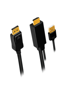 
CH0090 LOGILINK - Cable Adaptador HDMI A 1.4 a DisplayPort 1.2 4K 30Hz 1m