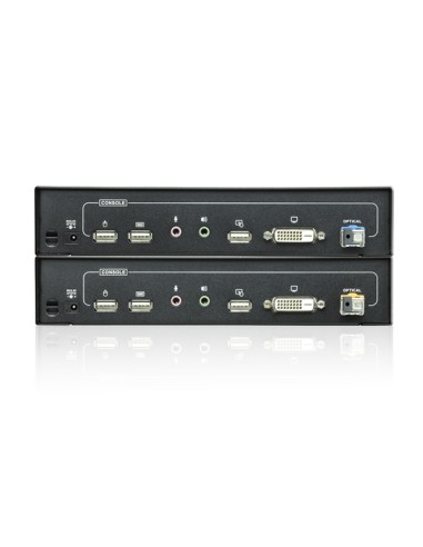 
KVM Extender DVI por fibra óptica (600m)