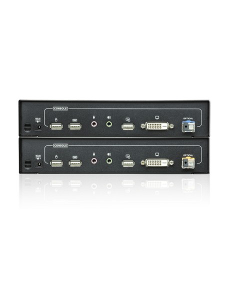 
KVM Extender DVI por fibra óptica (600m)
