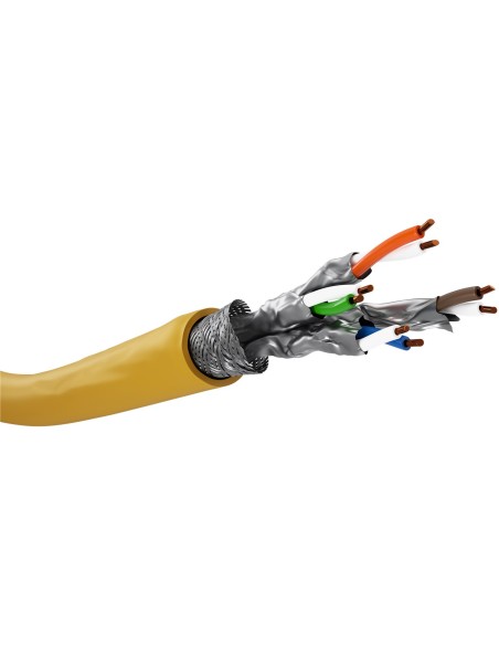 
61128 GOOBAY - Bobina CAT 8.1 S-FTP  100m Instalacion Amarillo AWG22/1 Dca LSZH