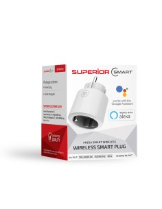 
SUP IPW001 SUPERIOR - Toma inalámbrica inteligente SmartLife

Superior SUPiPW001 - Enchufe Smart WiFi - Wirless Smart Plug  2