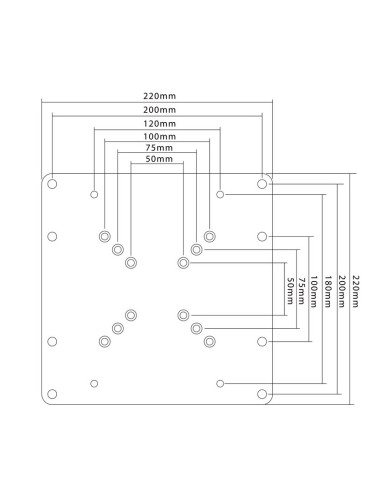 
63267 GOOBAY - Adaptador Vesa hasta 200x200 mm