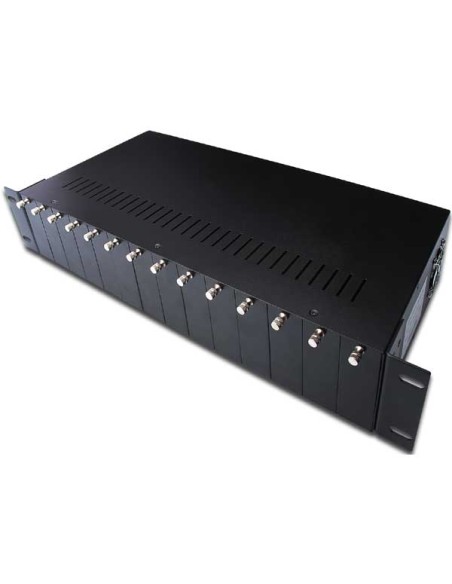 
DN-82000 DIGITUS - La solución perfecta para la instalación de varios convertidores de medios. Chasis DIGITUS de 2U formato r