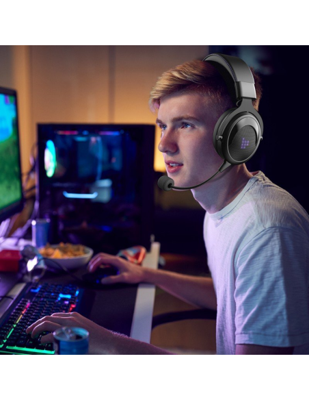 
372308 TRONSMART - Auriculares inalámbricos para juegos Tronsmart Shadow con micrófono para jugadores violeta