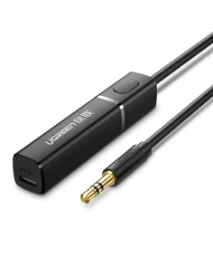 
40761 CM107 UGREEN - Transmisor ugreen bluetooth 5.0 adaptador de audio inalámbrico 3.5 mm mini jack negro
