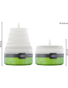 
66516 GOOBAY - Linterna de camping LED, 3 en 1, plegable 2