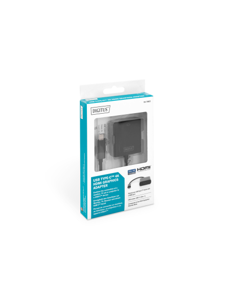 
DA-70852 DIGITUS - Adaptador USB 3.1 Tipo C a HDMI 4K/30Hz Negro Digitus