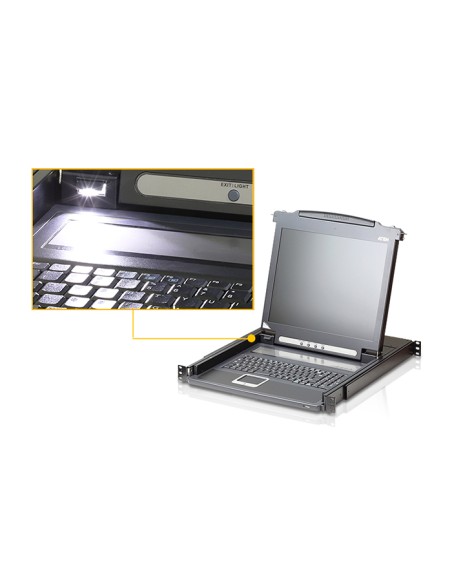 
Consola VGA USB - PS/2 LCD de 17" Teclado ESP ATEN