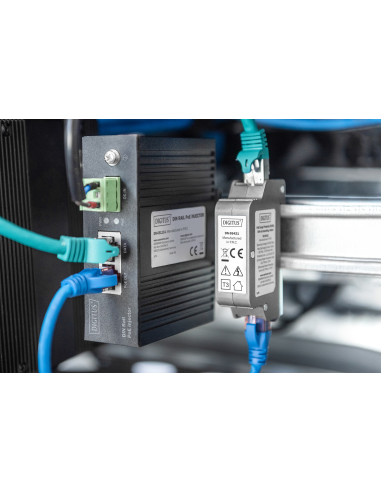 
DN-95421 DIGITUS - Protector de sobretensión PoE (RJ45), carril DIN, interior
