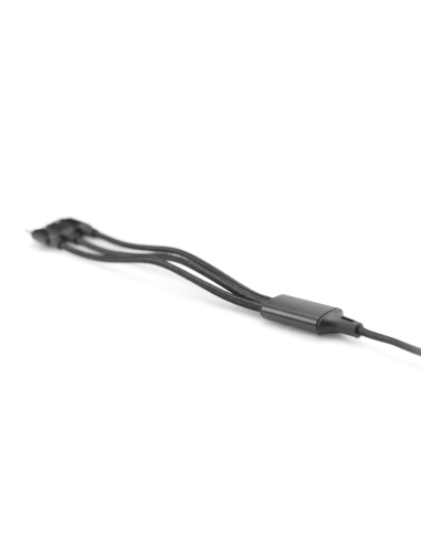 
AK-300160-010-S DIGITUS - Cable de carga 3 en 1, USB A - Lightning + Micro USB + USB-C