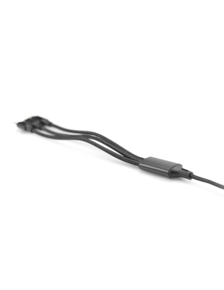 
AK-300160-010-S DIGITUS - Cable de carga 3 en 1, USB A - Lightning + Micro USB + USB-C