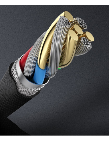 
L55 BASEUS - Adaptador Baseus L55 de Lightning a 2x Lightning (auriculares y carga) gris (CALL55-0A). Adaptador Baseus L55 de