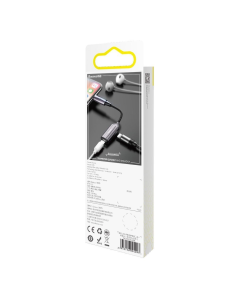 
L55 BASEUS - Adaptador Baseus L55 de Lightning a 2x Lightning (auriculares y carga) gris (CALL55-0A). Adaptador Baseus L55 de 2