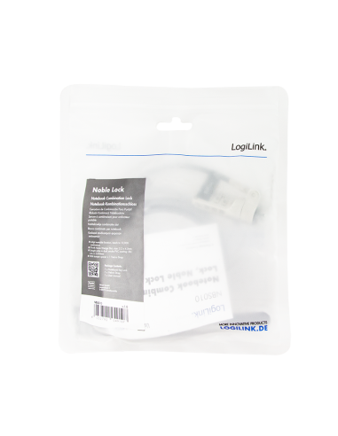 
NBS010 LOGILINK - Candado universal de 1.80 m Con Combinacion  Noble Wedge Logilink