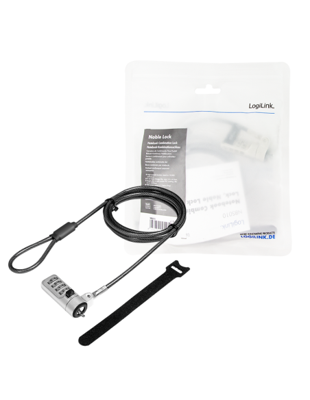 
NBS010 LOGILINK - Candado universal de 1.80 m Con Combinacion  Noble Wedge Logilink