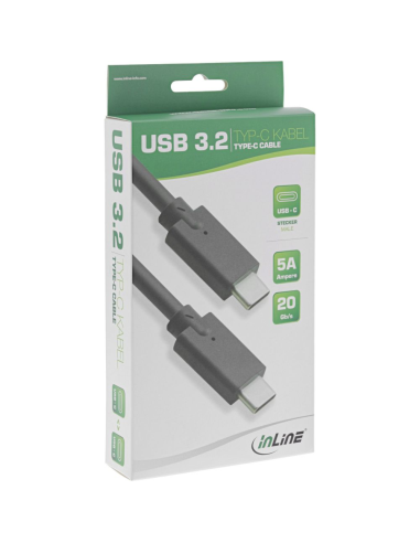 
35702A INLNE - Cable InLine® USB 3.2 Gen.2, USB Type-C macho / macho, negro, 2 m