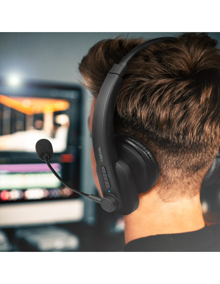 
Auricular Bluetooth V5.0 Con microfono Negro Logilink