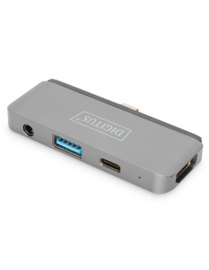 
DA-70893 DIGITUS - Estación de acoplamiento portátil USB-C, 4 puertos Magnética