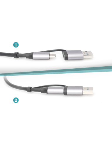 
DN-3028 DIGITUS - Adaptador de Red USB 3.0 Gigabit 2,5 Gbit/s USB-C + USB A