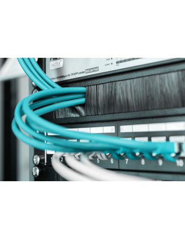 
DN-97661 DIGITUS - Panel de gestión de cables 1U, Cepillo Negro Digitus