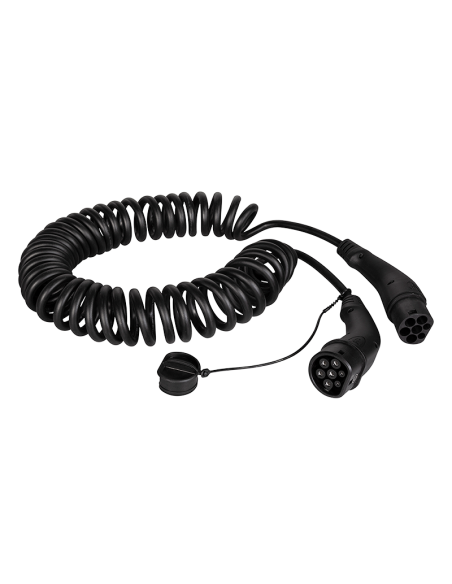 
EVC0113 LOGILINK - Cable VE carga, Tipo 2 Mennekes 20A trifasica 11kW 5 metros - ESPIRAL