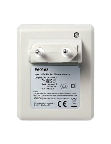 
Cargador Pilas AAA, AA, 9V