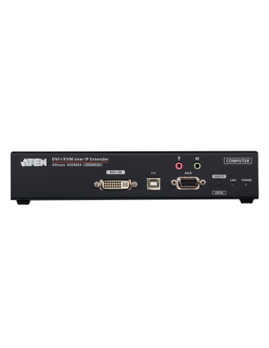 
KE6900AT ATEN - Transmisor KVM por IP DVI-I single display USB. Admite extensiones del módulo de fibra SFP 1Gbps de hasta 10 