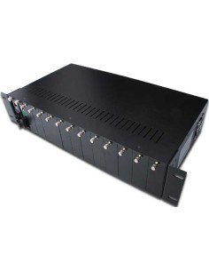 
DN-82000 DIGITUS - La solución perfecta para la instalación de varios convertidores de medios. Chasis DIGITUS de 2U formato r 2