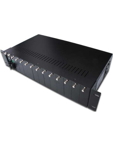 
DN-82000 DIGITUS - La solución perfecta para la instalación de varios convertidores de medios. Chasis DIGITUS de 2U formato r