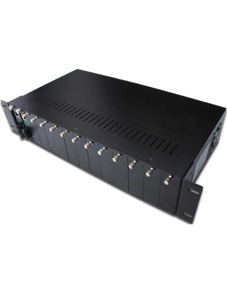 
DN-82000 DIGITUS - La solución perfecta para la instalación de varios convertidores de medios. Chasis DIGITUS de 2U formato r