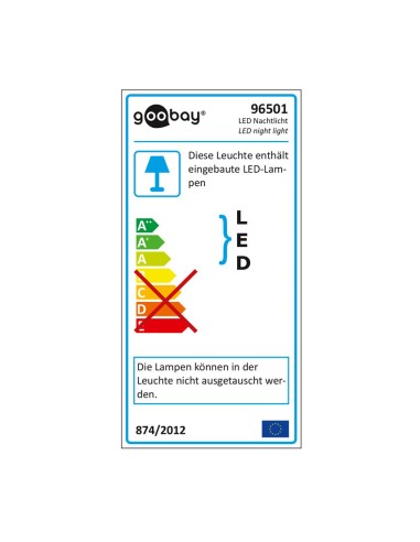 
96501 GOOBAY - Luz de noche Led compacta interior detector movimiento 120º