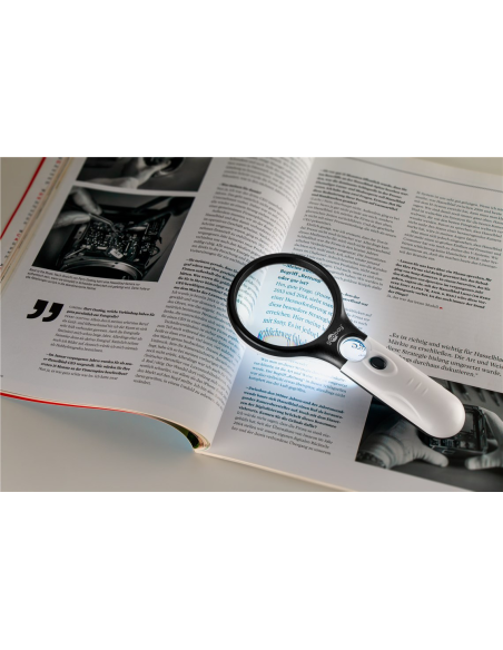 
41255 GOOBAY - Lupa de lectura LED. Funciona con pilas con 3 pilas AAA, no incluidas.