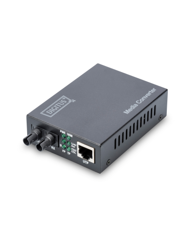 
DN-82010-1 DIGITUS - CM Unidireccional Fast Ethernet MM RJ45 ST 1310nm 2Km. Conversor de medios Fast Ethernet, conector ST mu