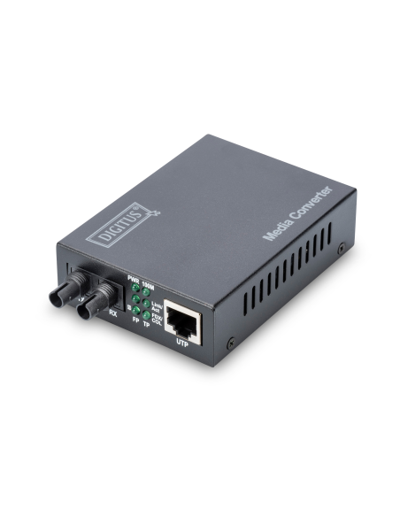 
DN-82010-1 DIGITUS - CM Unidireccional Fast Ethernet MM RJ45 ST 1310nm 2Km. Conversor de medios Fast Ethernet, conector ST mu