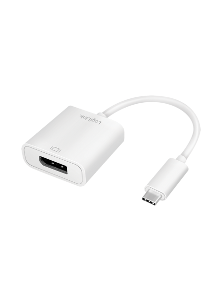 
UA0246A LOGILINK - Adaptador USB C MAcho 3.2 Gen 1 a DisplayPort Hembra 4K@60h. Adaptador USB 3.2 Gen 1 tipo C, C / M a DP / 