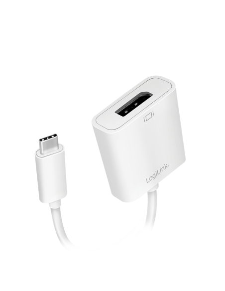 
UA0246A LOGILINK - Adaptador USB C MAcho 3.2 Gen 1 a DisplayPort Hembra 4K@60h. Adaptador USB 3.2 Gen 1 tipo C, C / M a DP / 